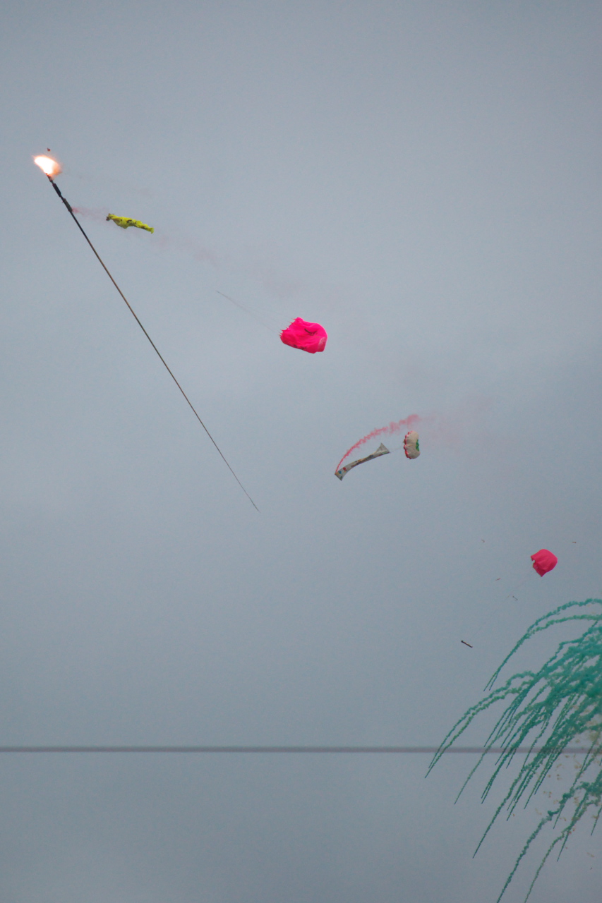 椋神社（龍勢打ち上げ櫓）
